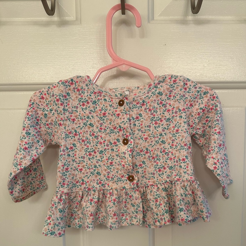 Carter’s long sleeve blouse, 6 months